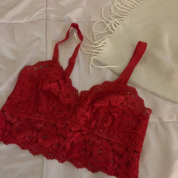 h&m red bralette